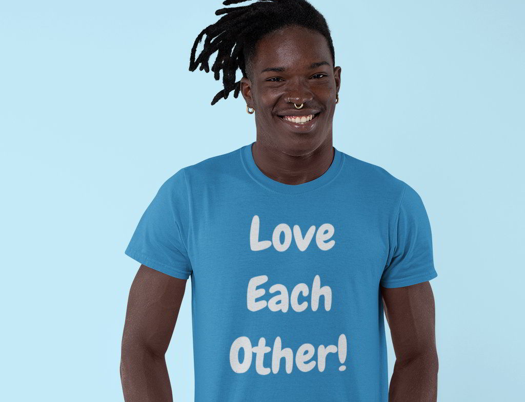Love Each Other organic T-Shirt from Hello Human Range